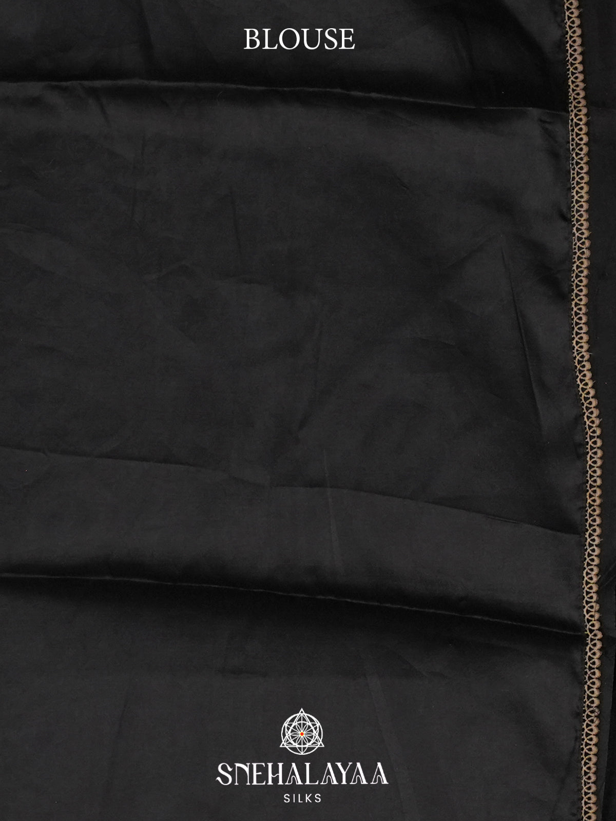 Black Raw Silk Saree