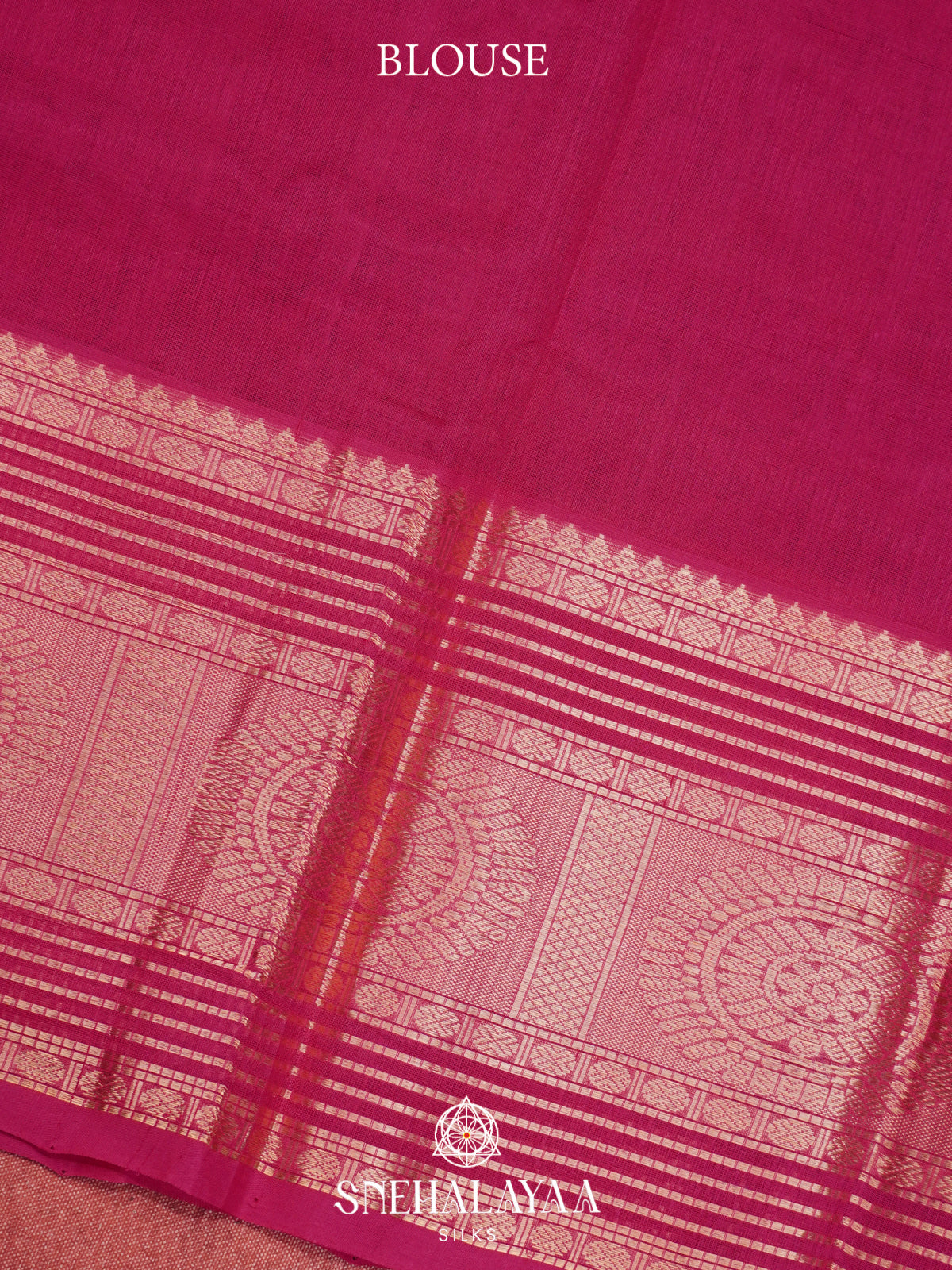 Purple Mangalagiri Silk Cotton Saree