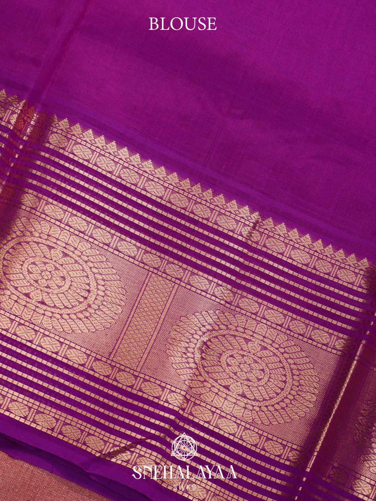 Magenta Mangalagiri Silk Cotton Saree
