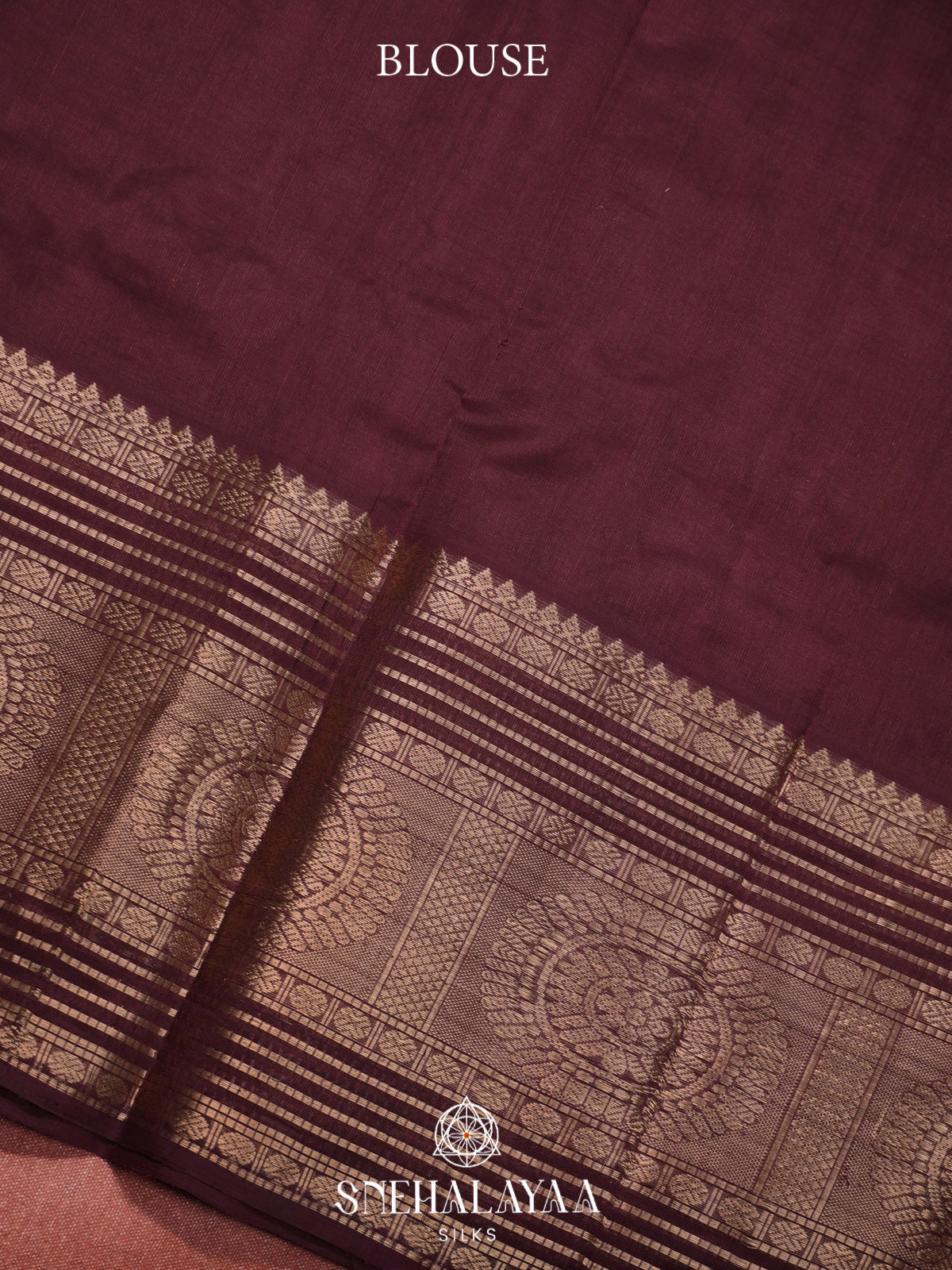 Mauve Purple Mangalagiri Silk Cotton Saree