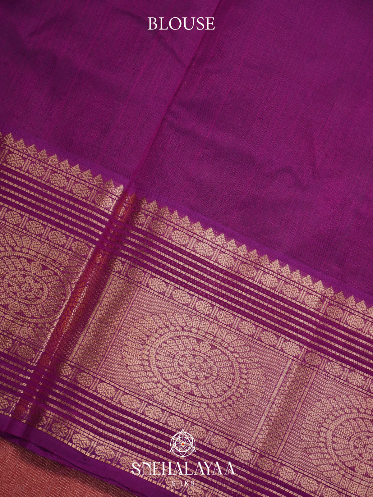 Taupe Mauve Mangalagiri Silk Cotton Saree