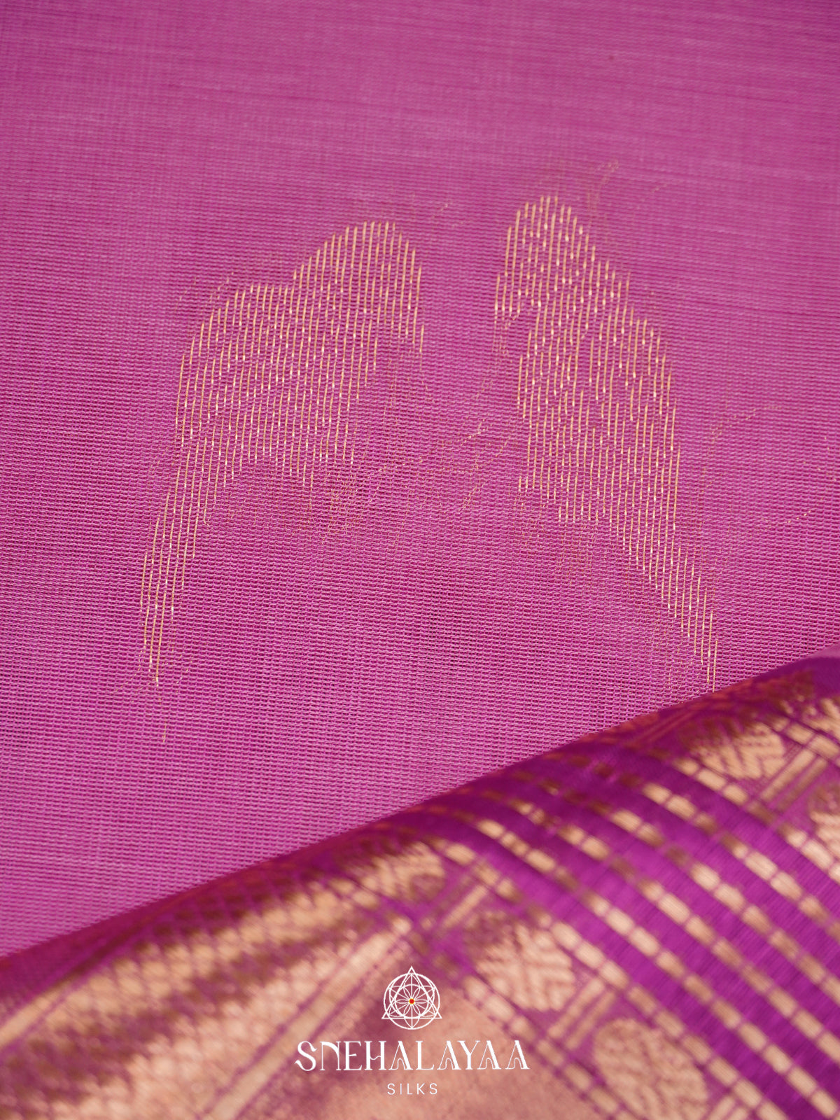 Orchid Pink Mangalagiri Silk Cotton Saree