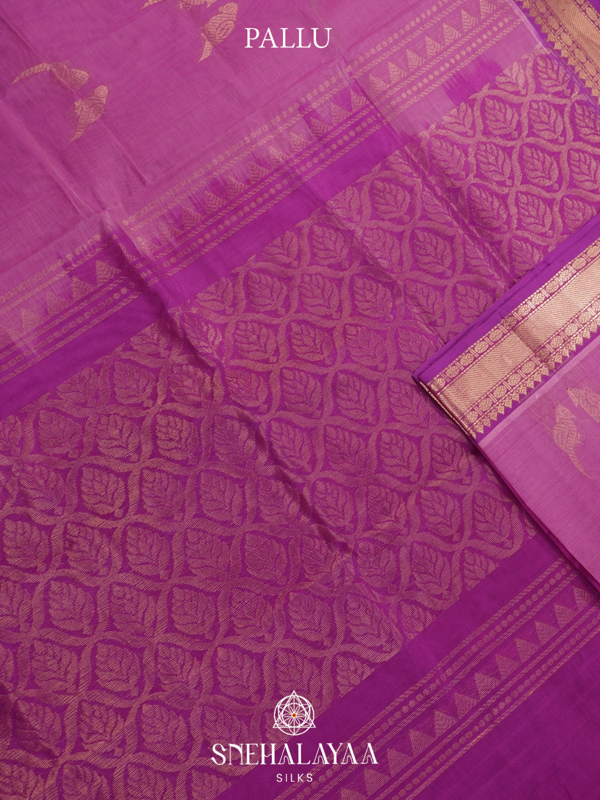 Orchid Pink Mangalagiri Silk Cotton Saree
