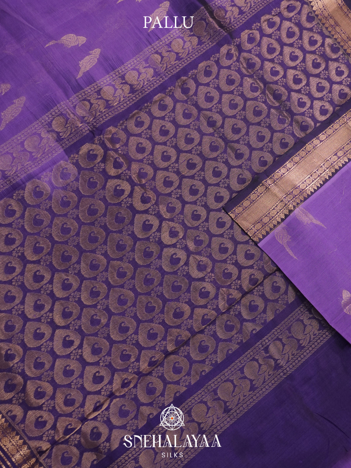 Violet Mangalagiri Silk Cotton Saree