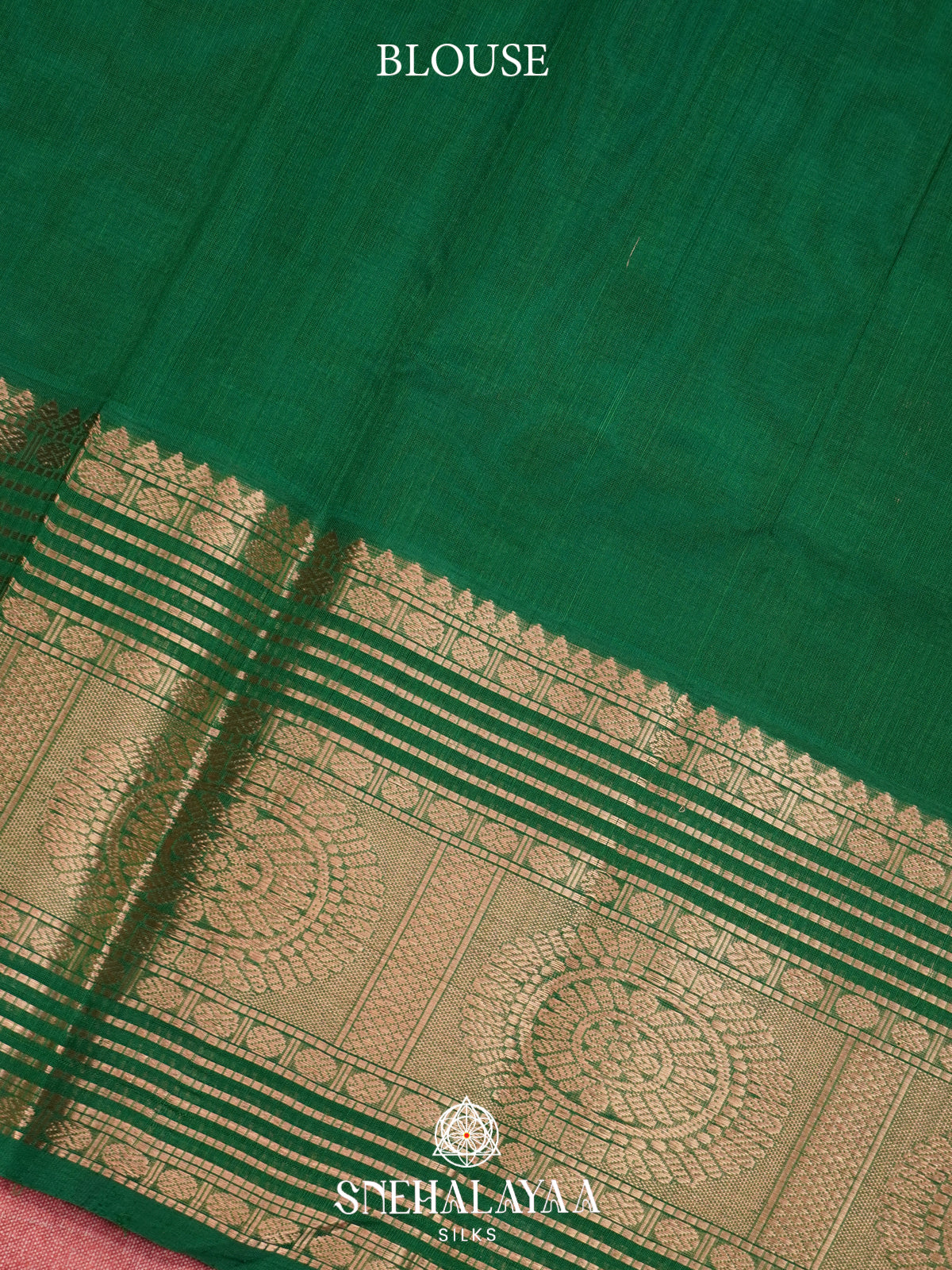 Teal Green Mangalagiri Silk Cotton Saree