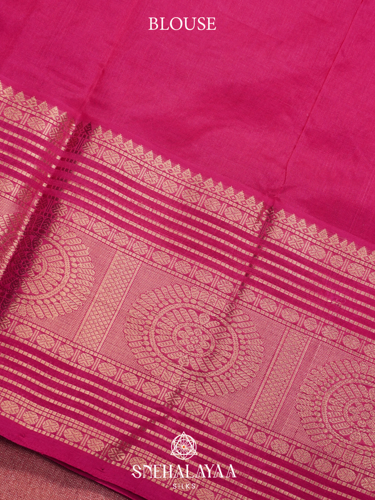 Pink Mangalagiri Silk Cotton Saree
