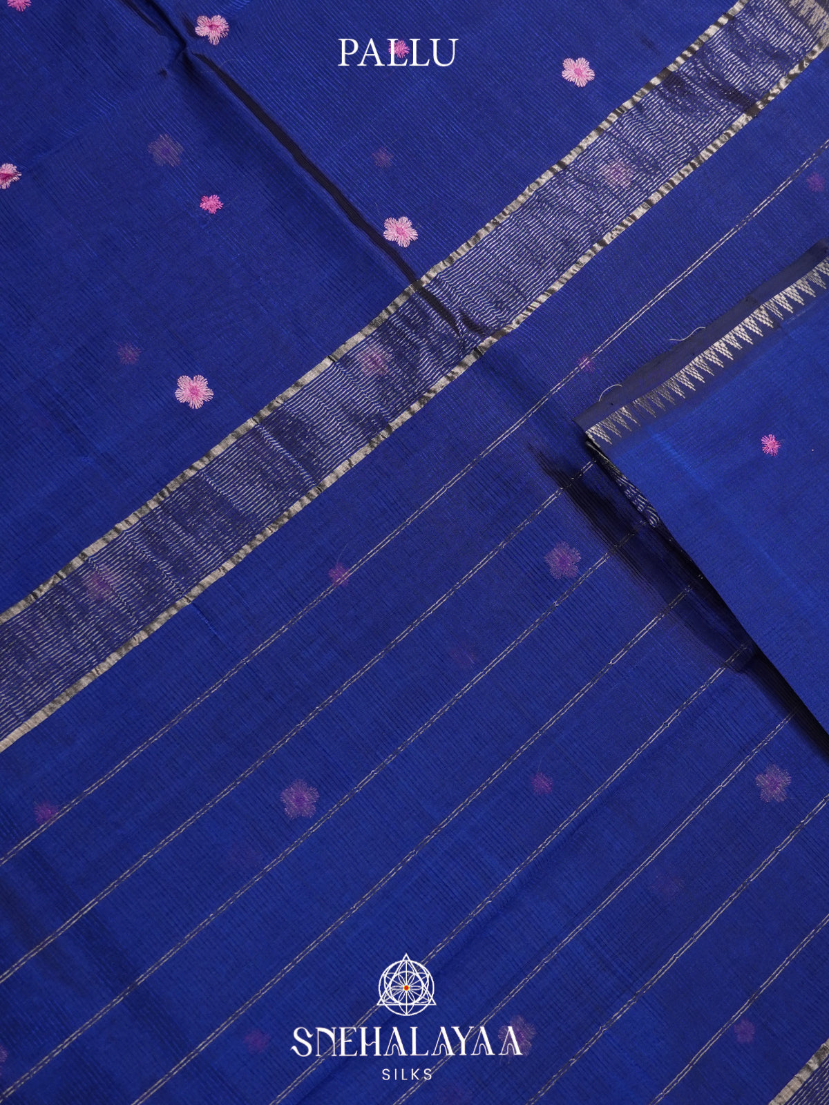 Blue Mangalagiri Silk Cotton Saree