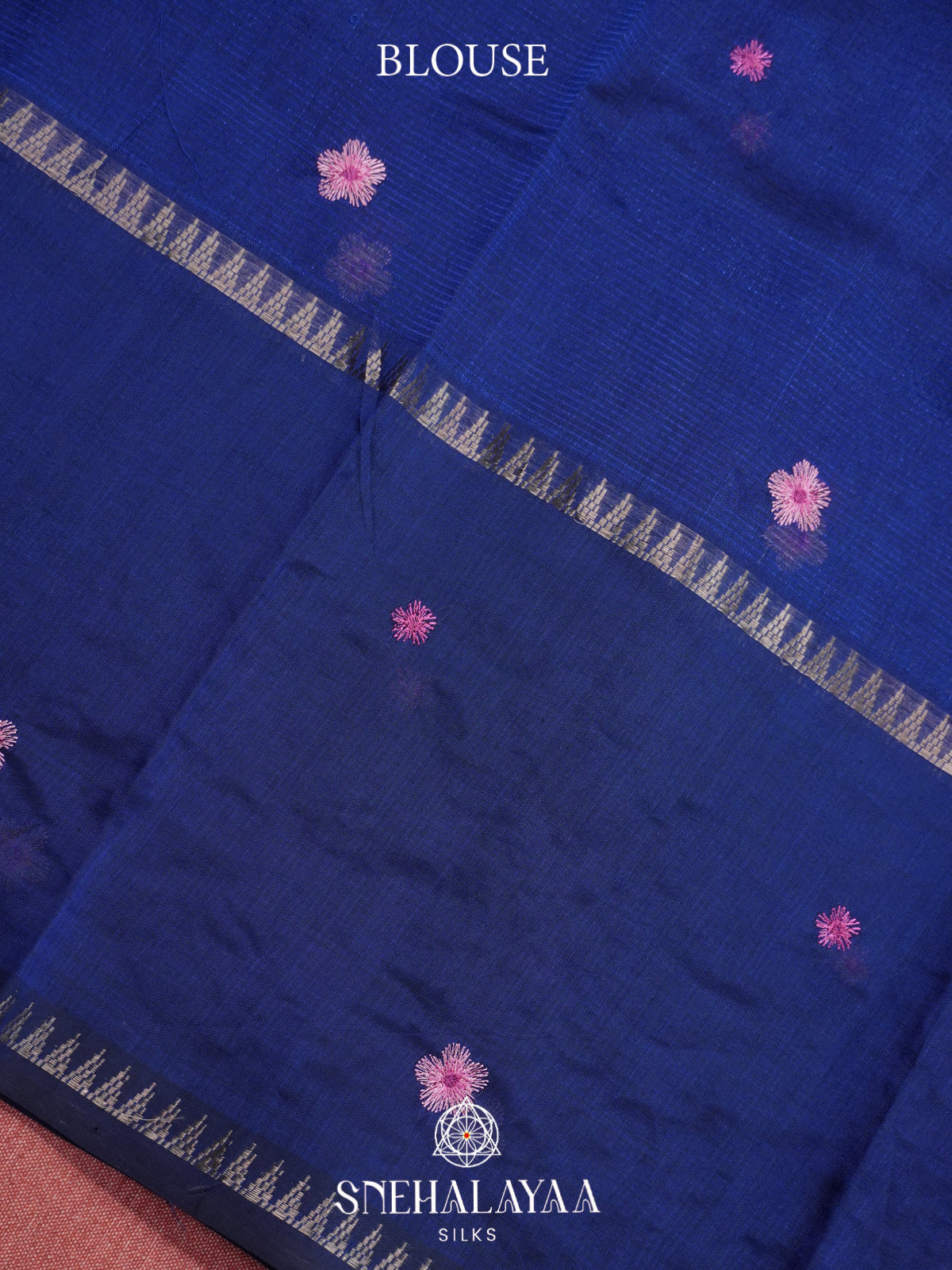 Blue Mangalagiri Silk Cotton Saree