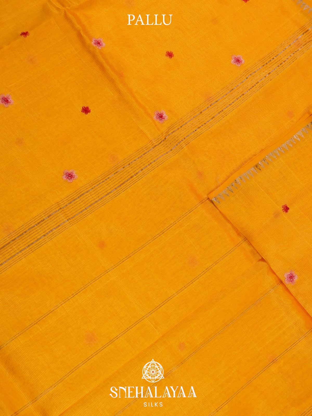 Yellow Mangalagiri Silk Cotton Saree
