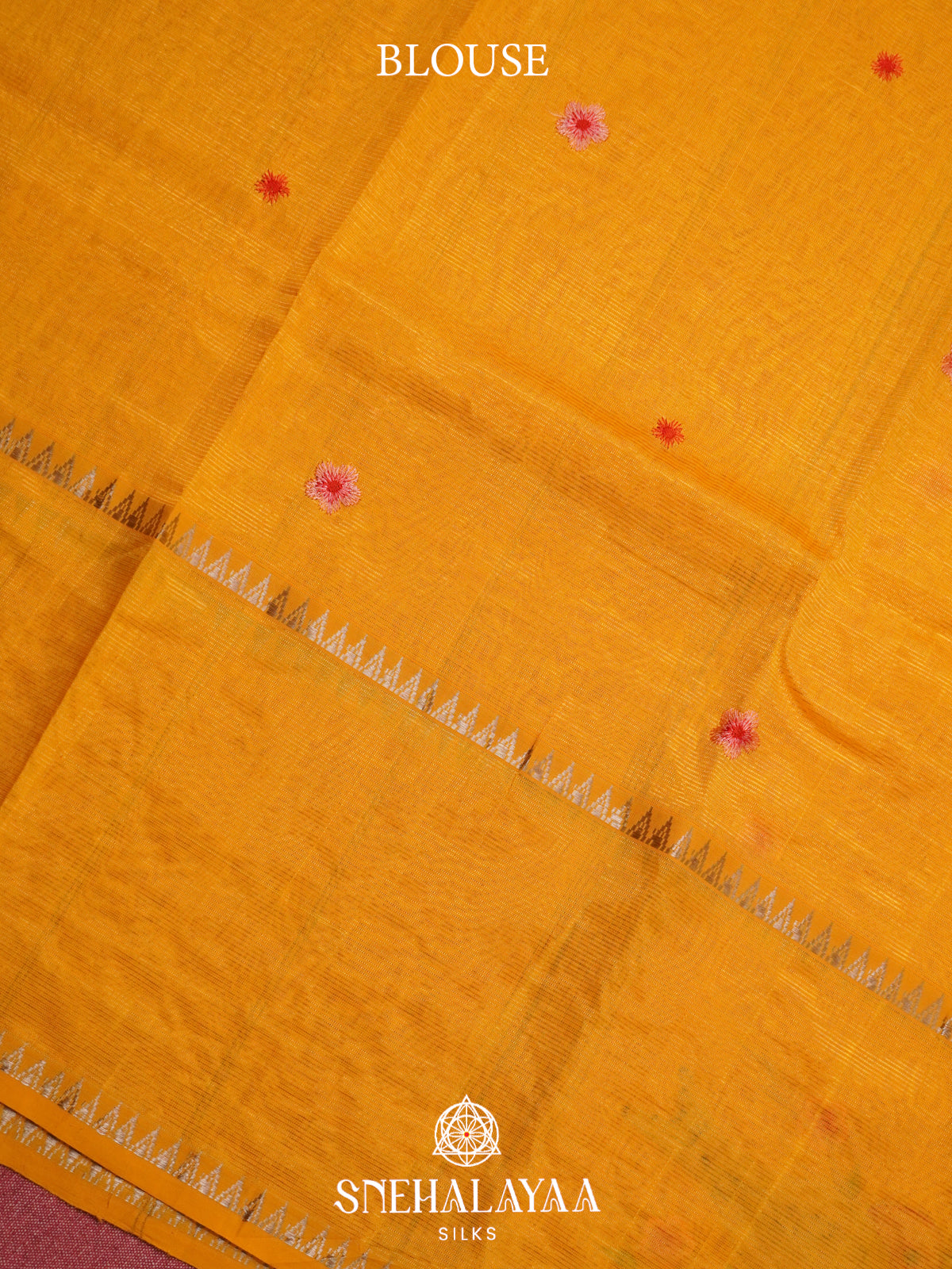 Yellow Mangalagiri Silk Cotton Saree