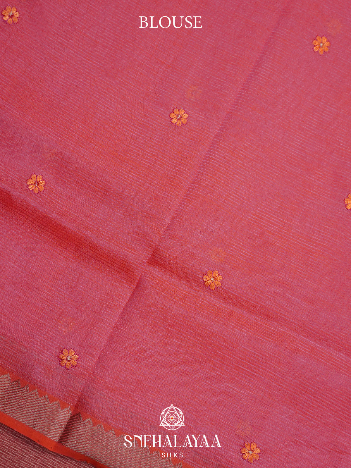 Pink Mangalagiri Silk Cotton Saree