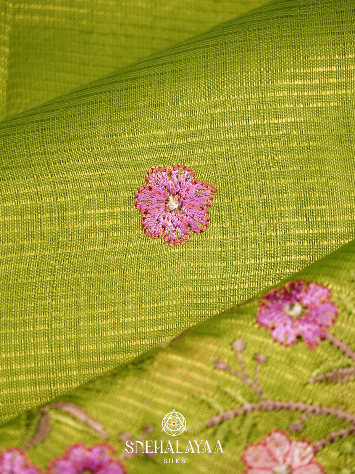 Green Mangalagiri Silk Cotton Saree