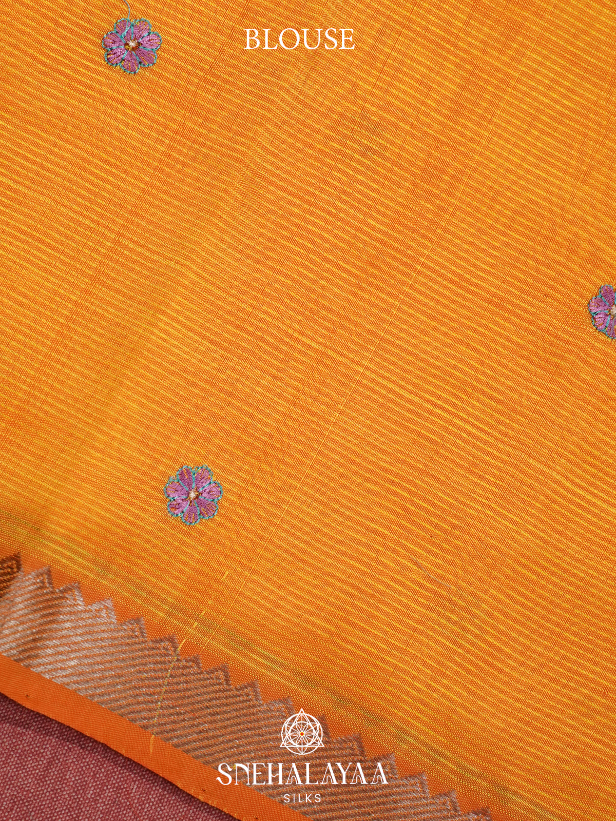 Mustard Mangalagiri Silk Cotton Saree