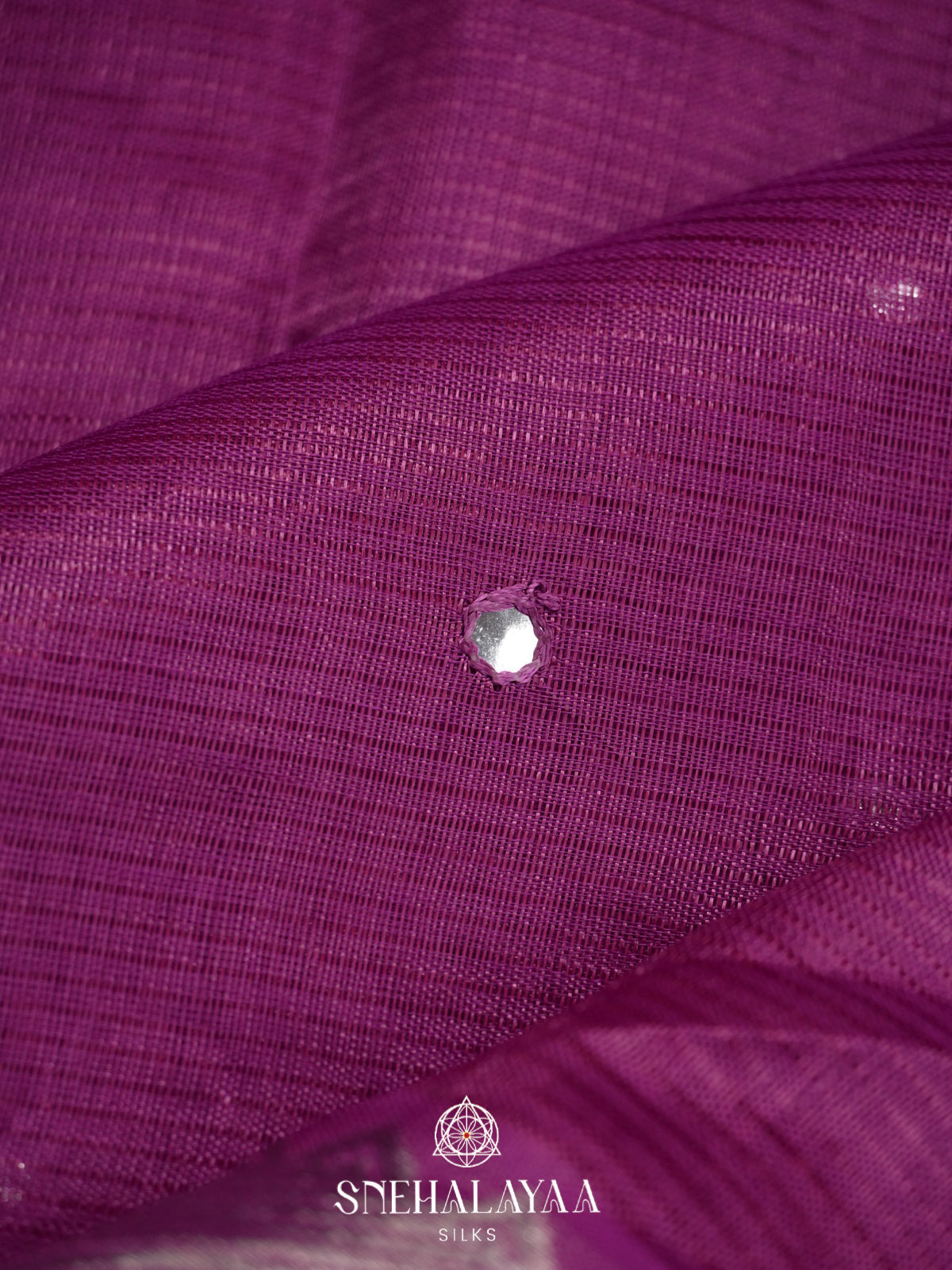Purple Mangalagiri Silk Cotton Saree