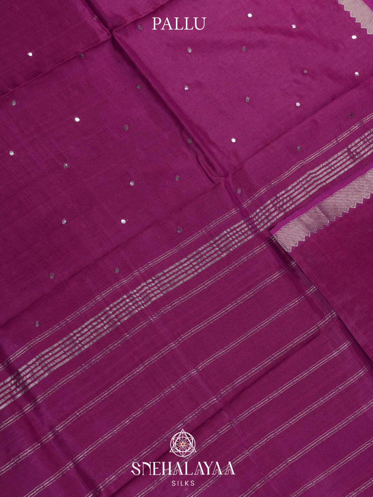 Purple Mangalagiri Silk Cotton Saree