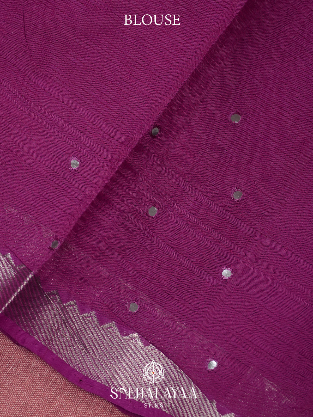 Purple Mangalagiri Silk Cotton Saree