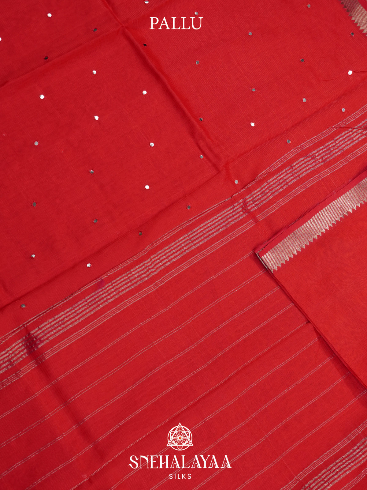 Red Mangalagiri Silk Cotton Saree