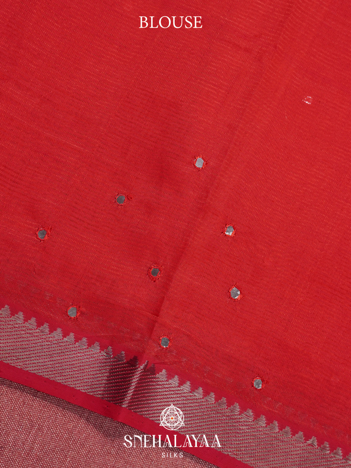 Red Mangalagiri Silk Cotton Saree