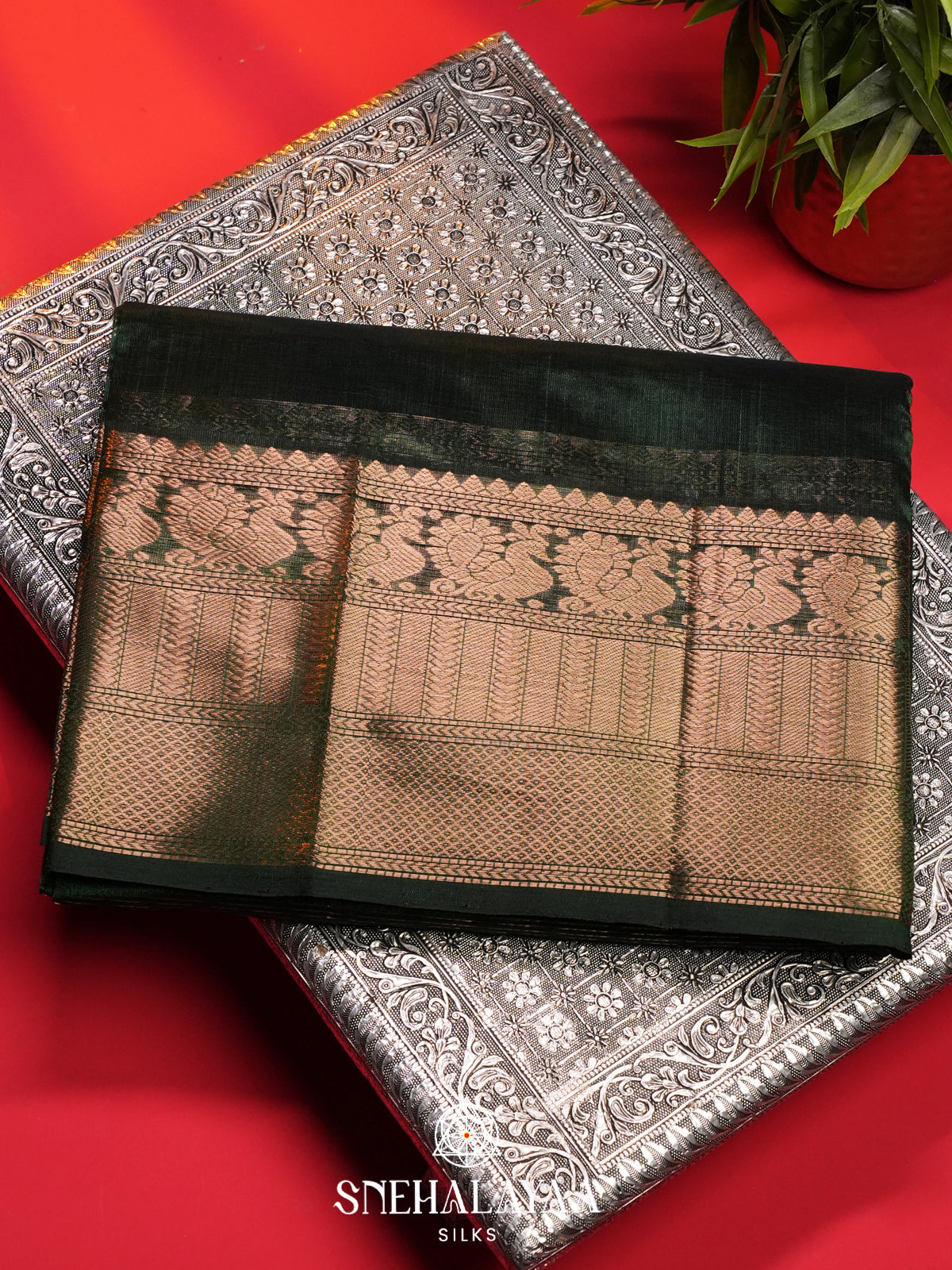 Green Mangalagiri Silk Cotton Saree