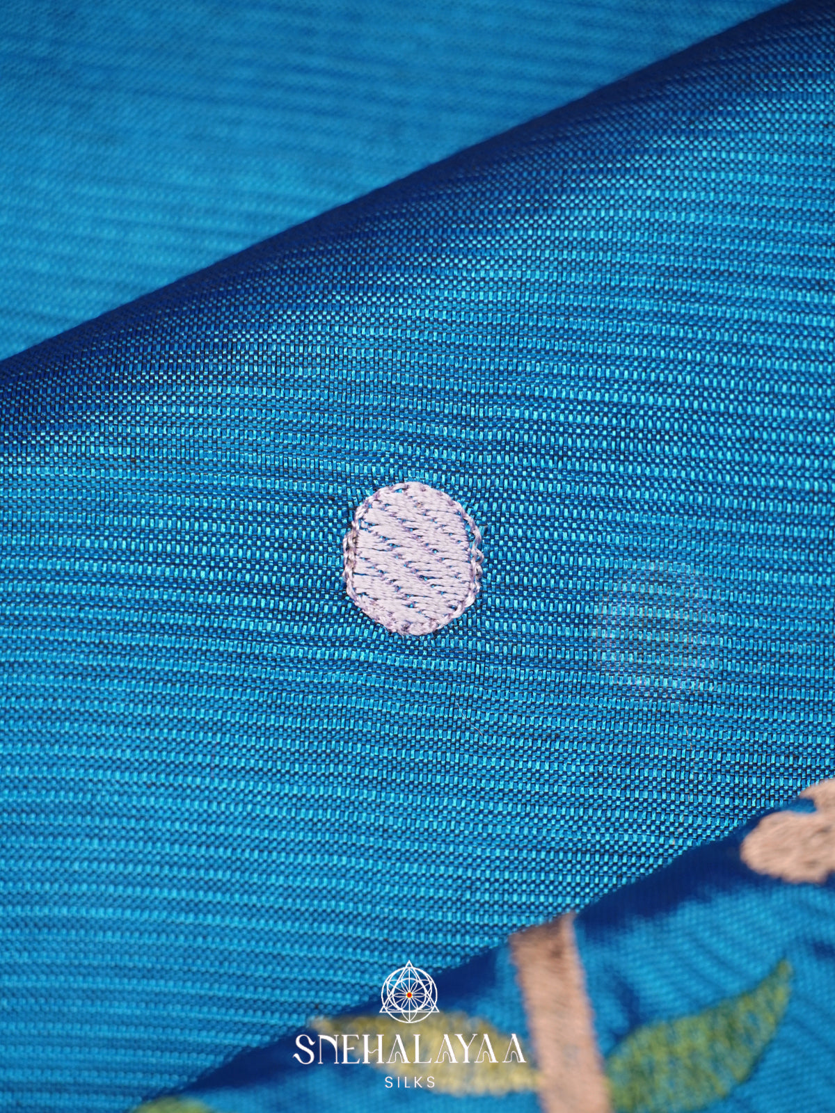 Blue Mangalagiri Silk Cotton Saree