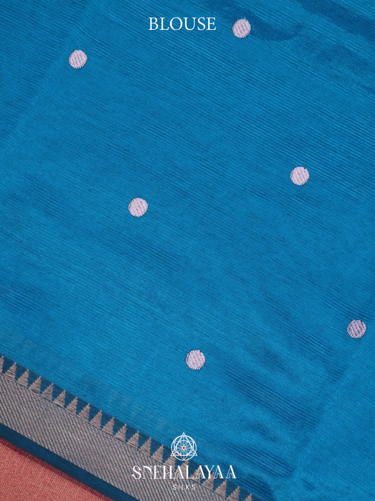 Blue Mangalagiri Silk Cotton Saree