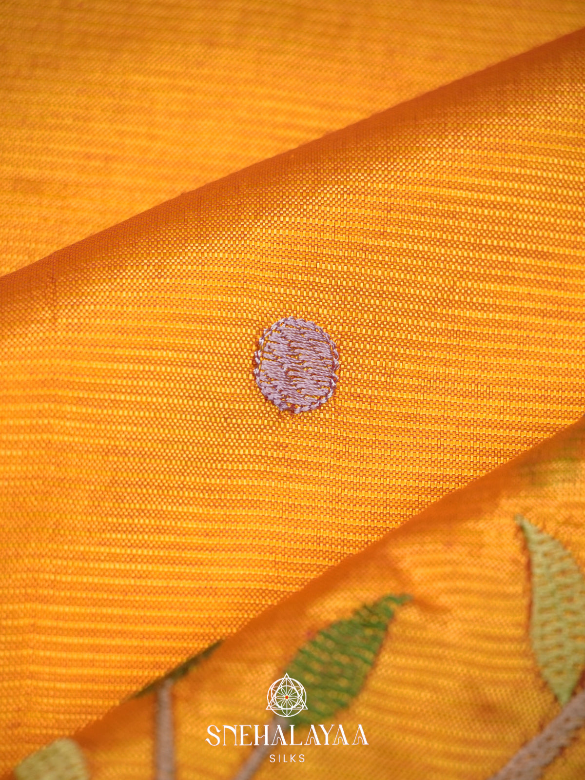 Yellow Mangalagiri Silk Cotton Saree