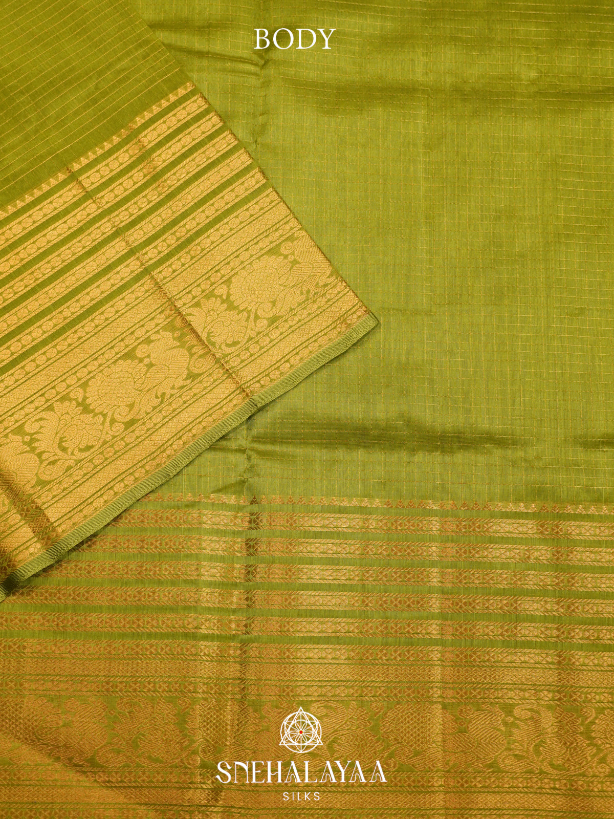Pistachio Green Mangalagiri Silk Cotton Saree