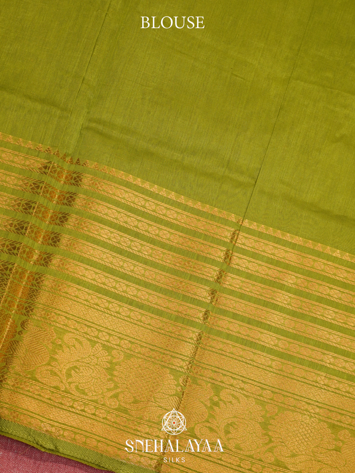 Pistachio Green Mangalagiri Silk Cotton Saree