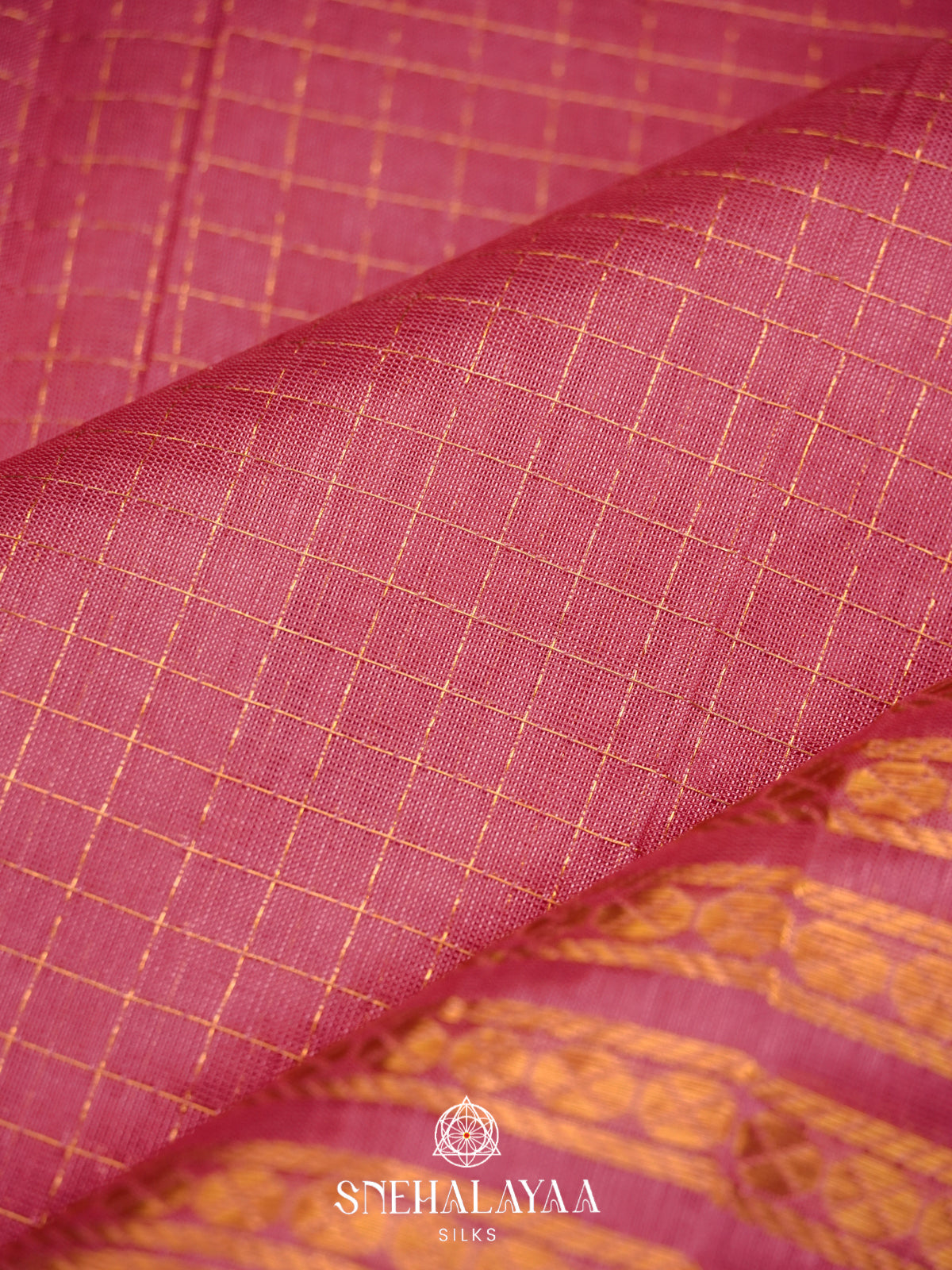 Dusty Rose Mangalagiri Silk Cotton Saree