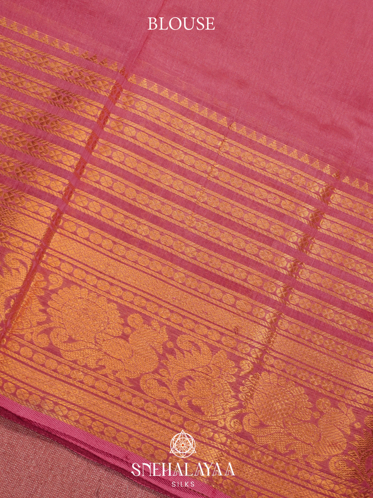 Dusty Rose Mangalagiri Silk Cotton Saree
