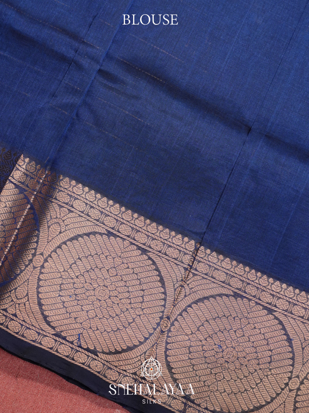 Blue Mangalagiri Silk Cotton Saree