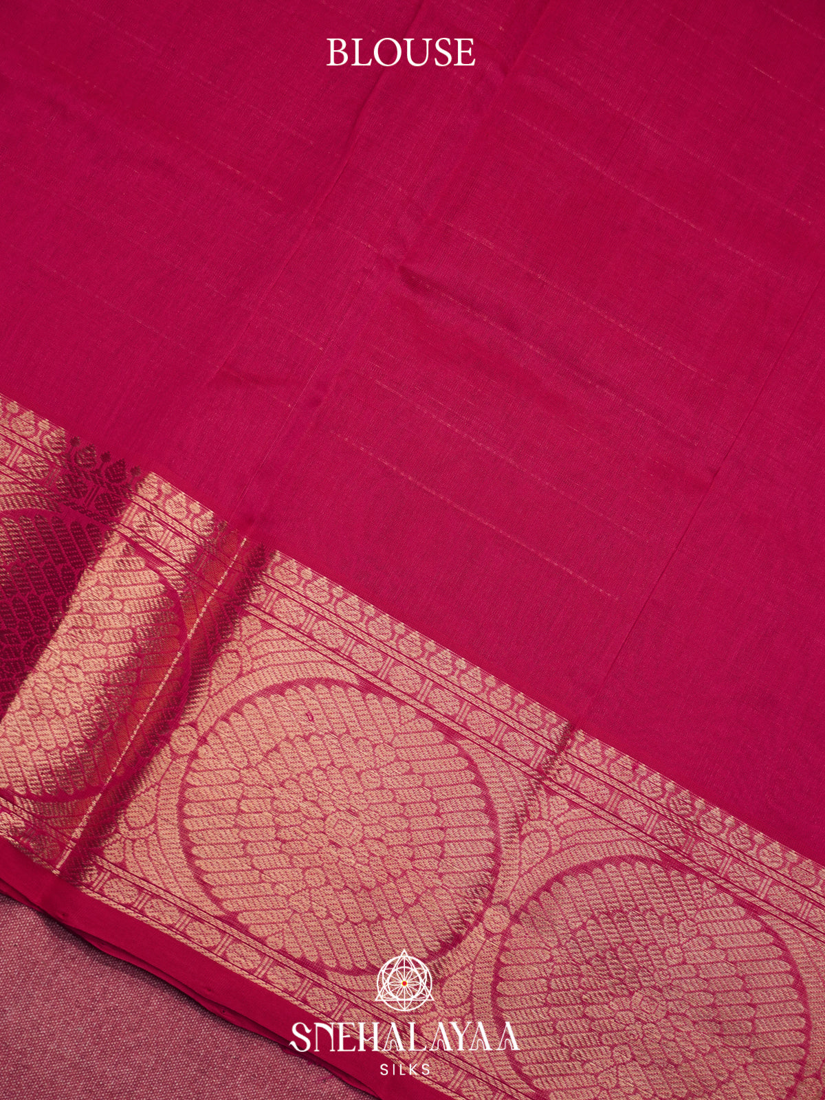 Magenta Mangalagiri Silk Cotton Saree