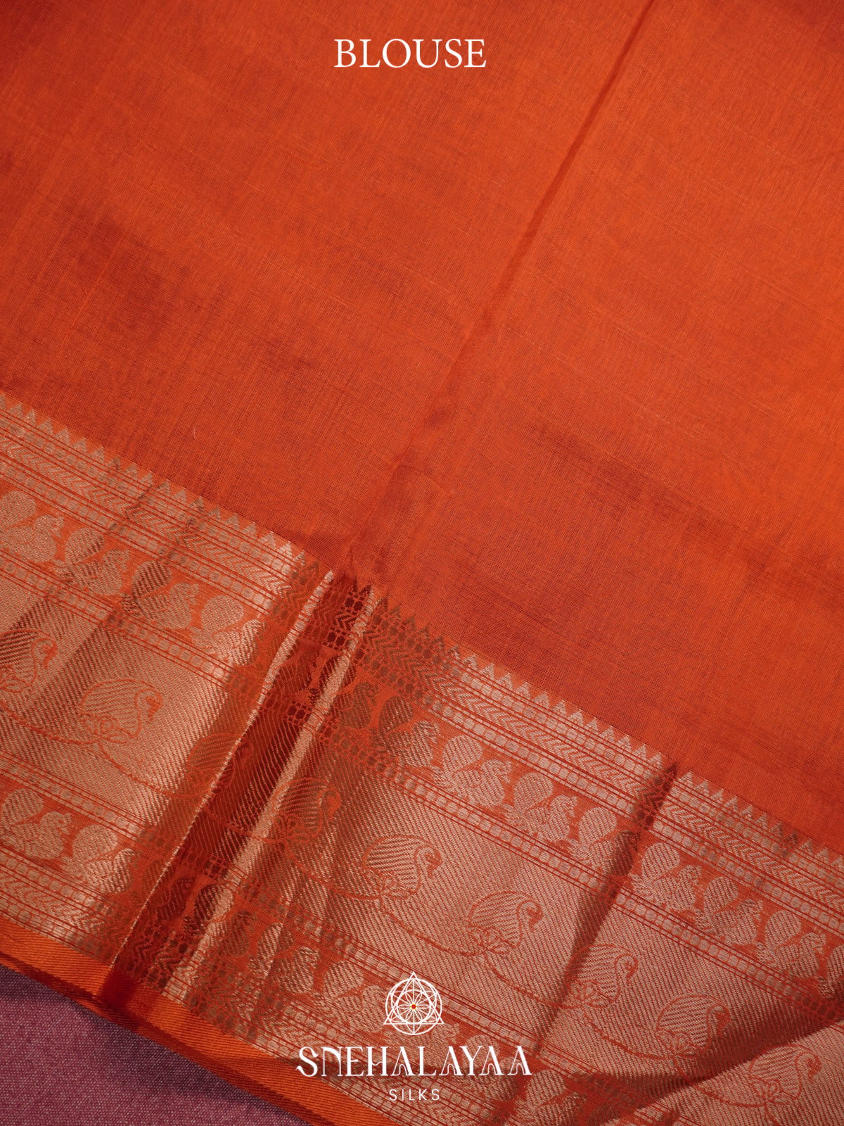 Copper Brown Mangalagiri Silk Cotton Saree