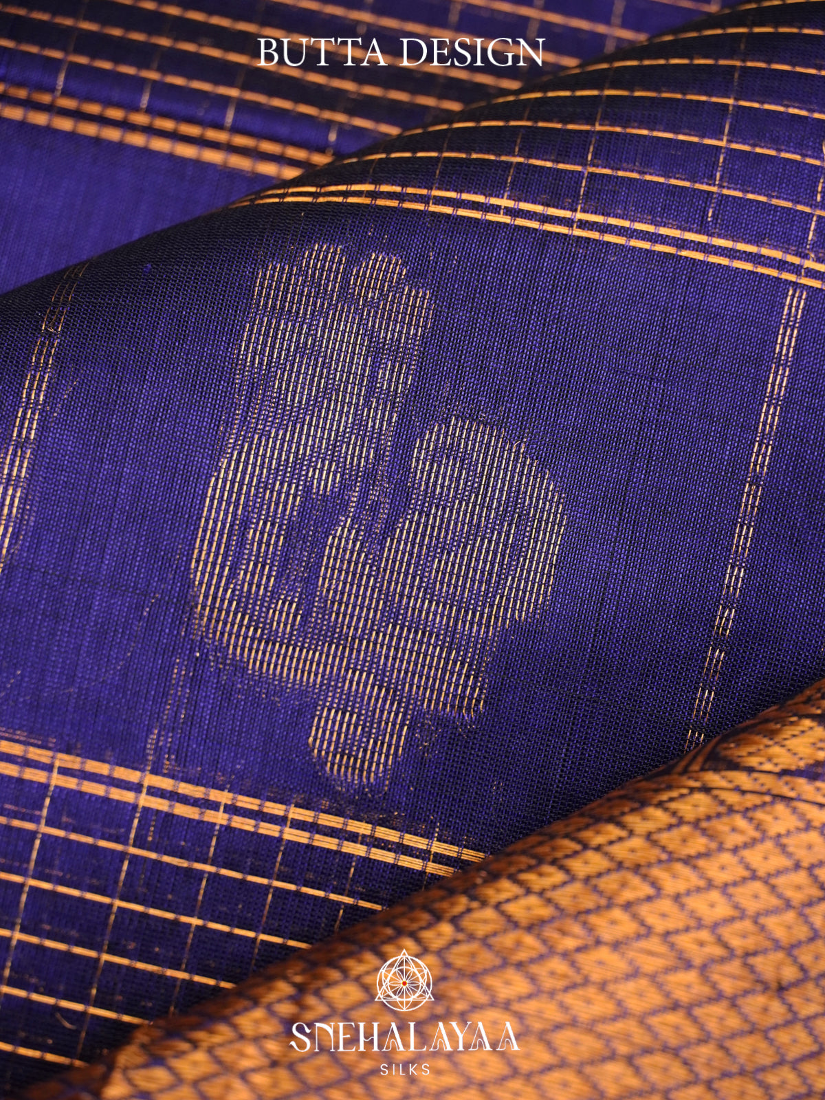 Royal Blue Mangalagiri Silk Cotton Saree