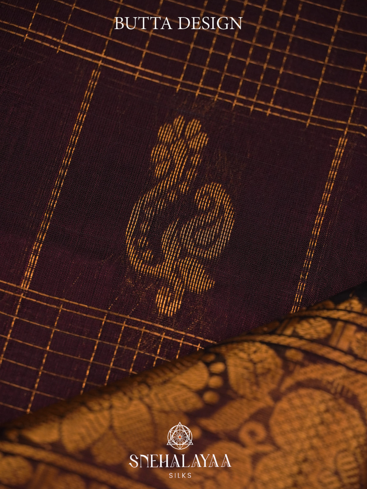 Coffee Brown Mangalagiri Silk Cotton Saree