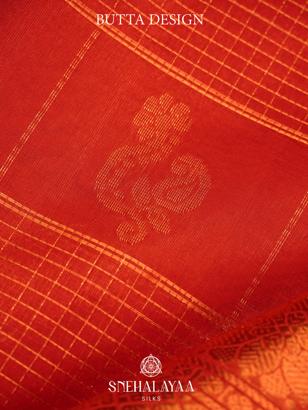Rust Orange Mangalagiri Silk Cotton Saree