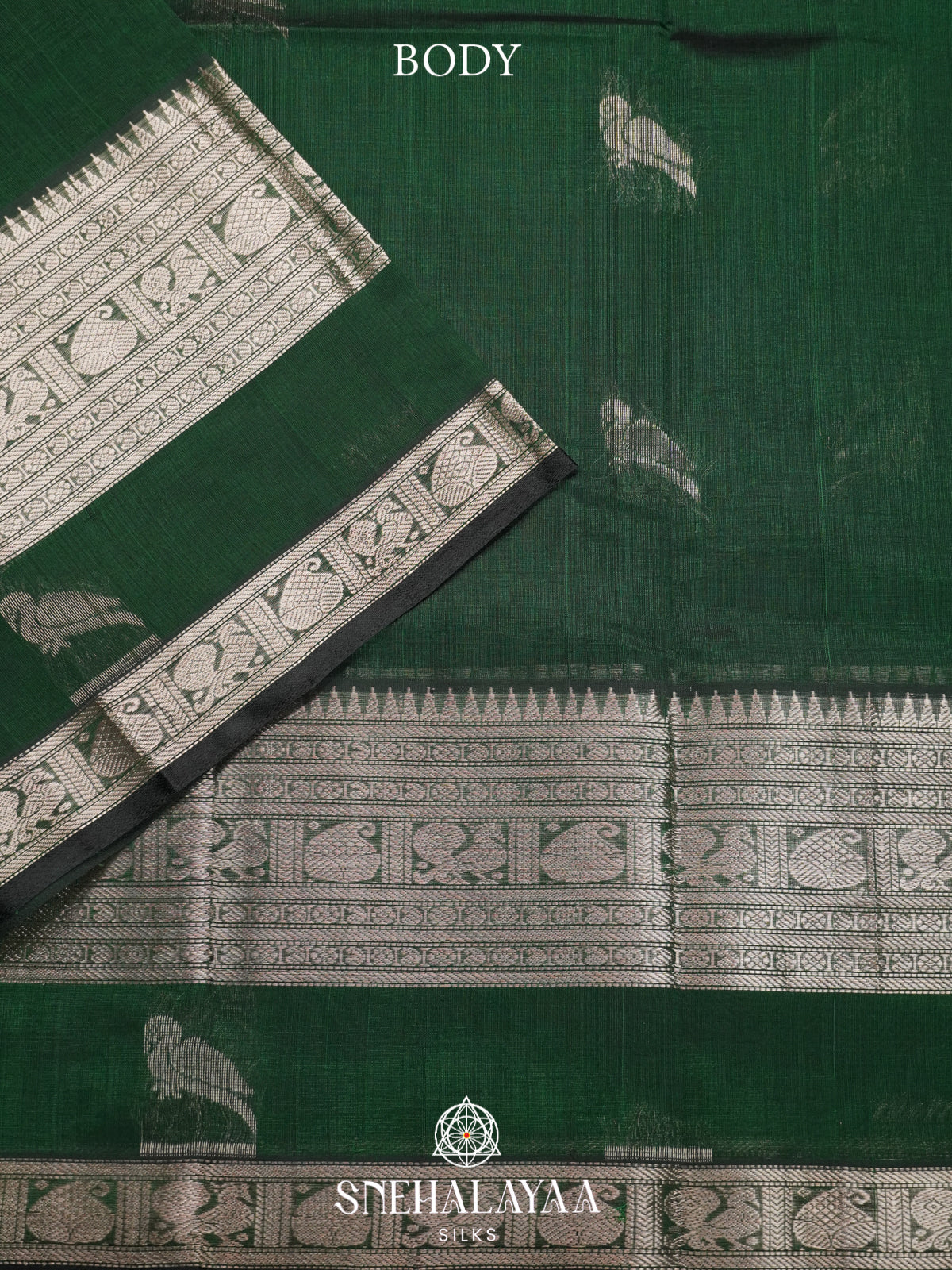 Green Mangalagiri Silk Cotton Saree