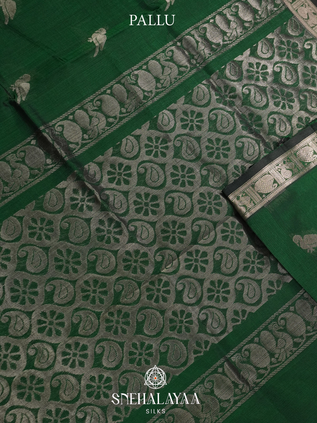Green Mangalagiri Silk Cotton Saree