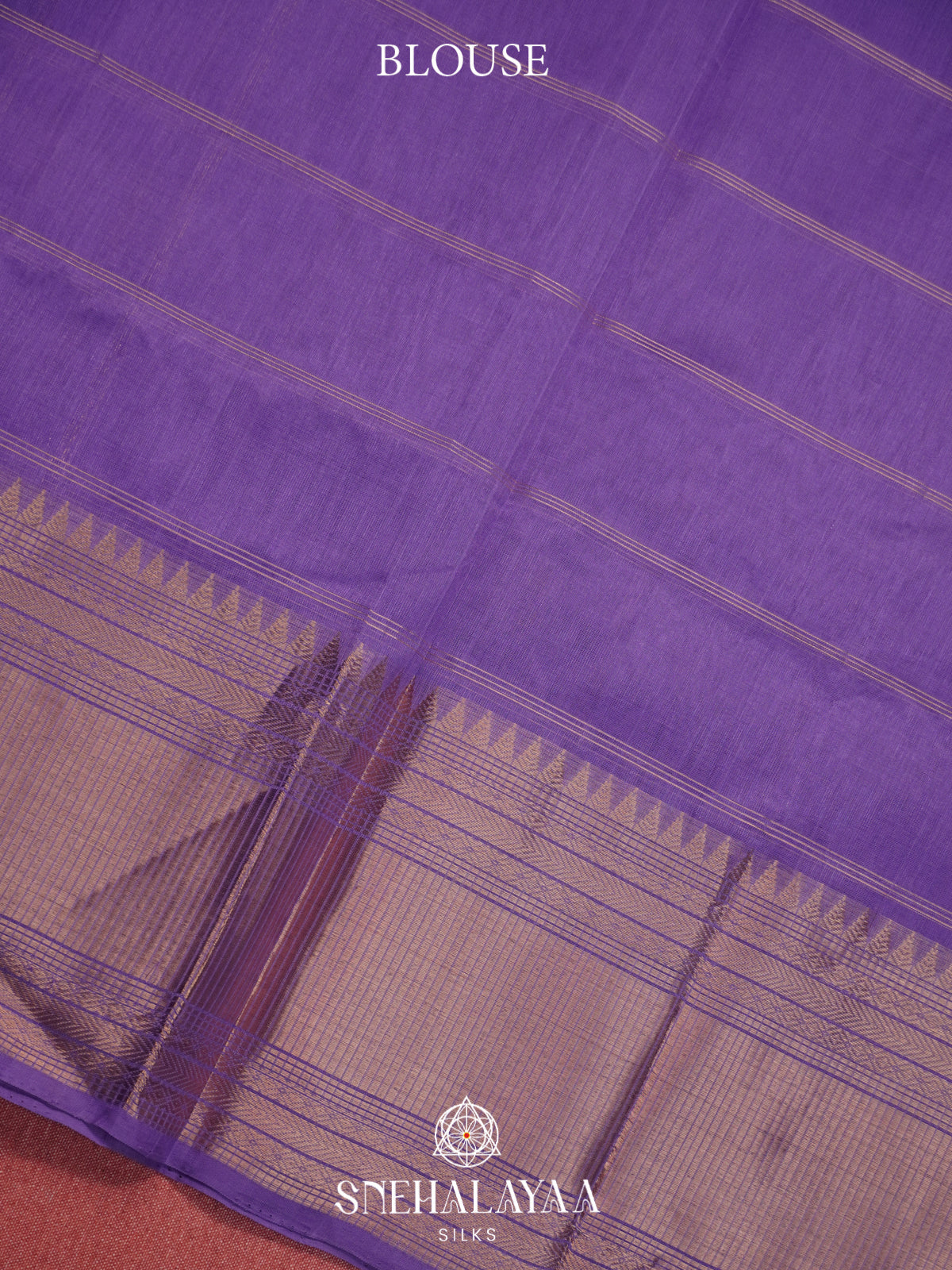 Lilac Mangalagiri Silk Cotton Saree