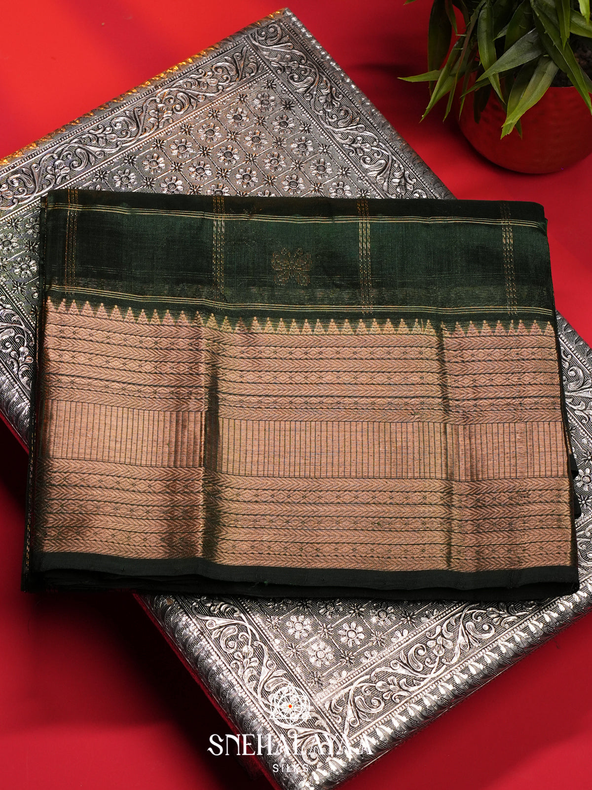 Green Mangalagiri Silk Cotton Saree