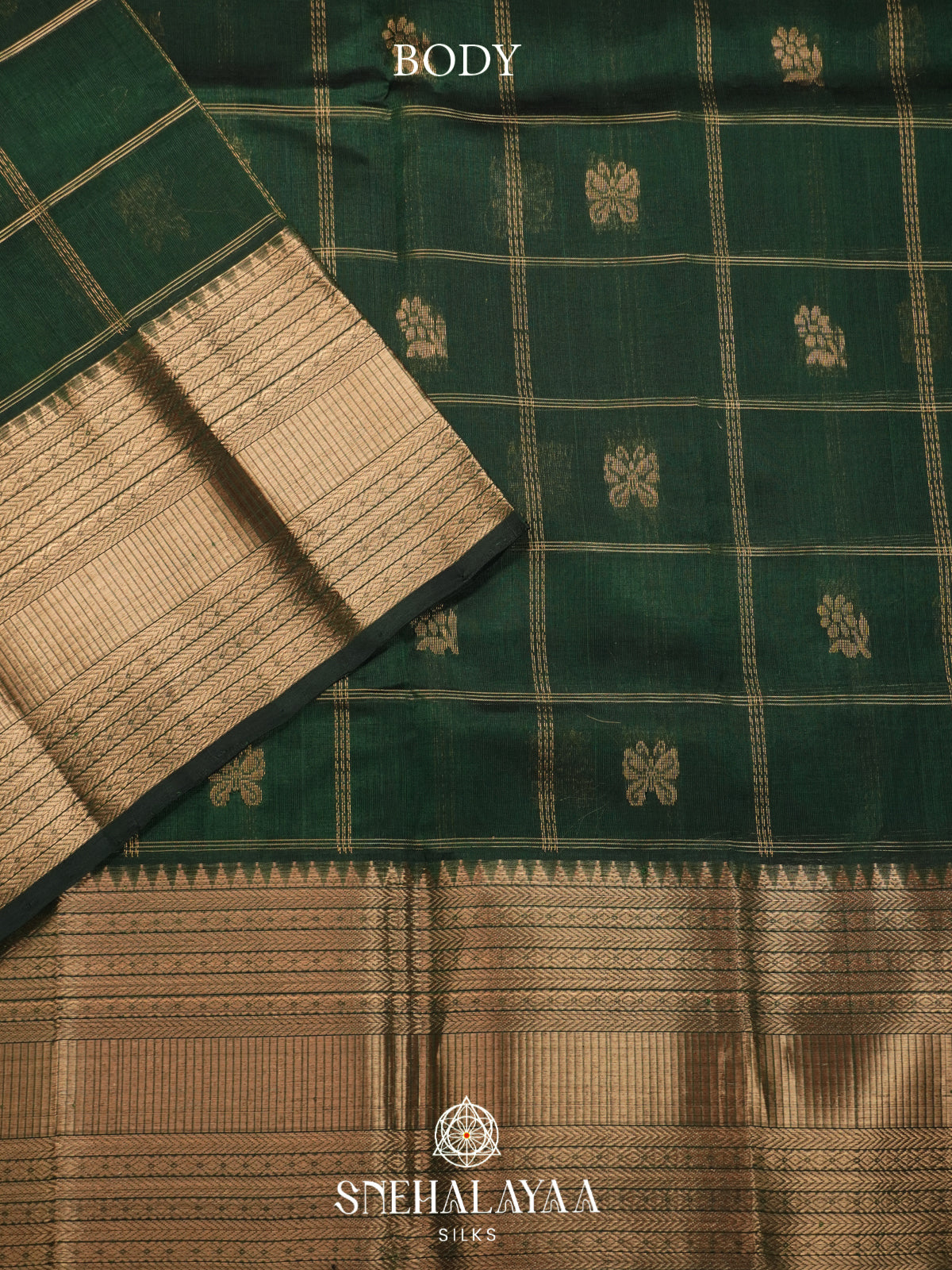 Green Mangalagiri Silk Cotton Saree