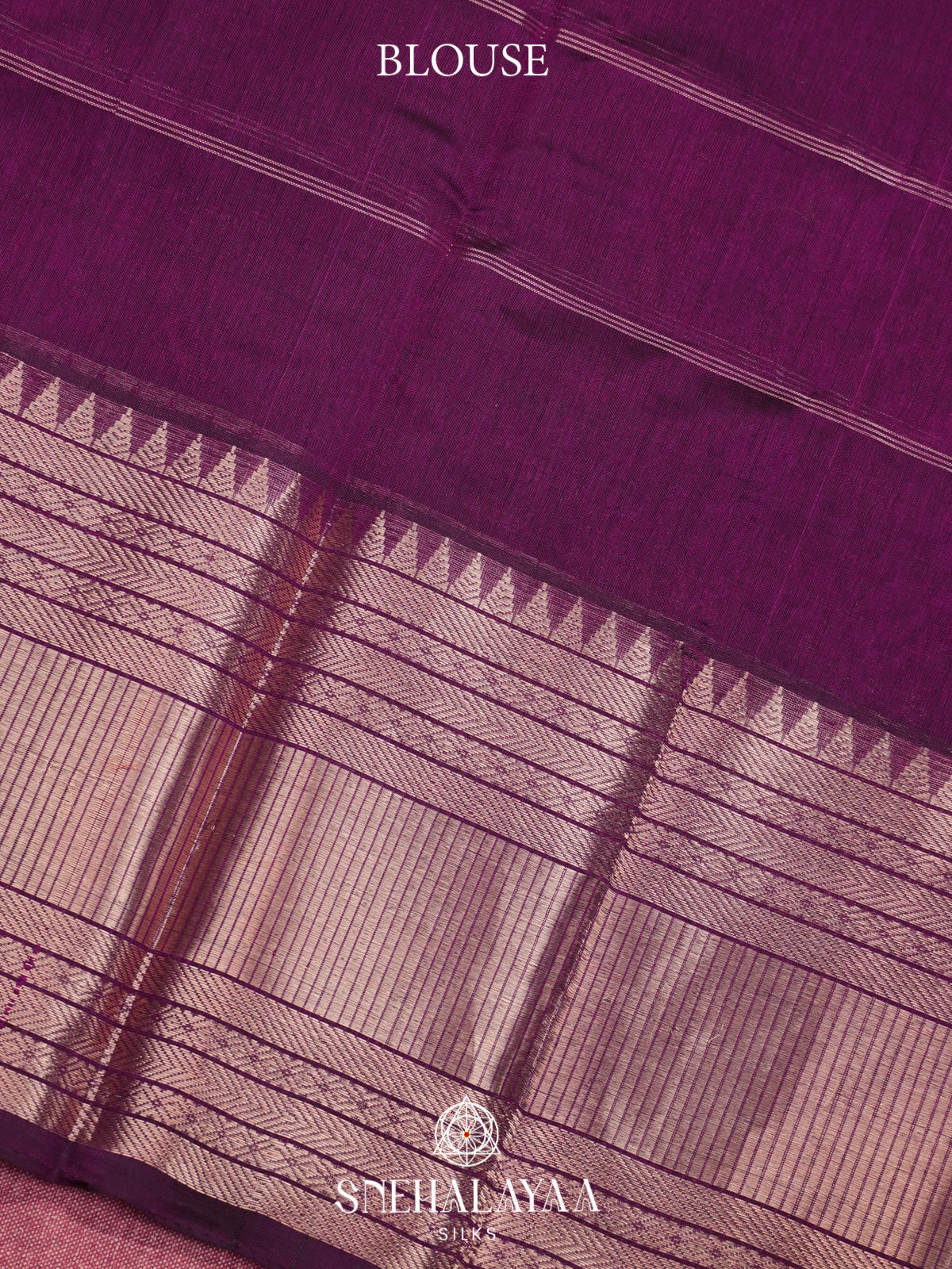 Imperial Purple Mangalagiri Silk Cotton Saree