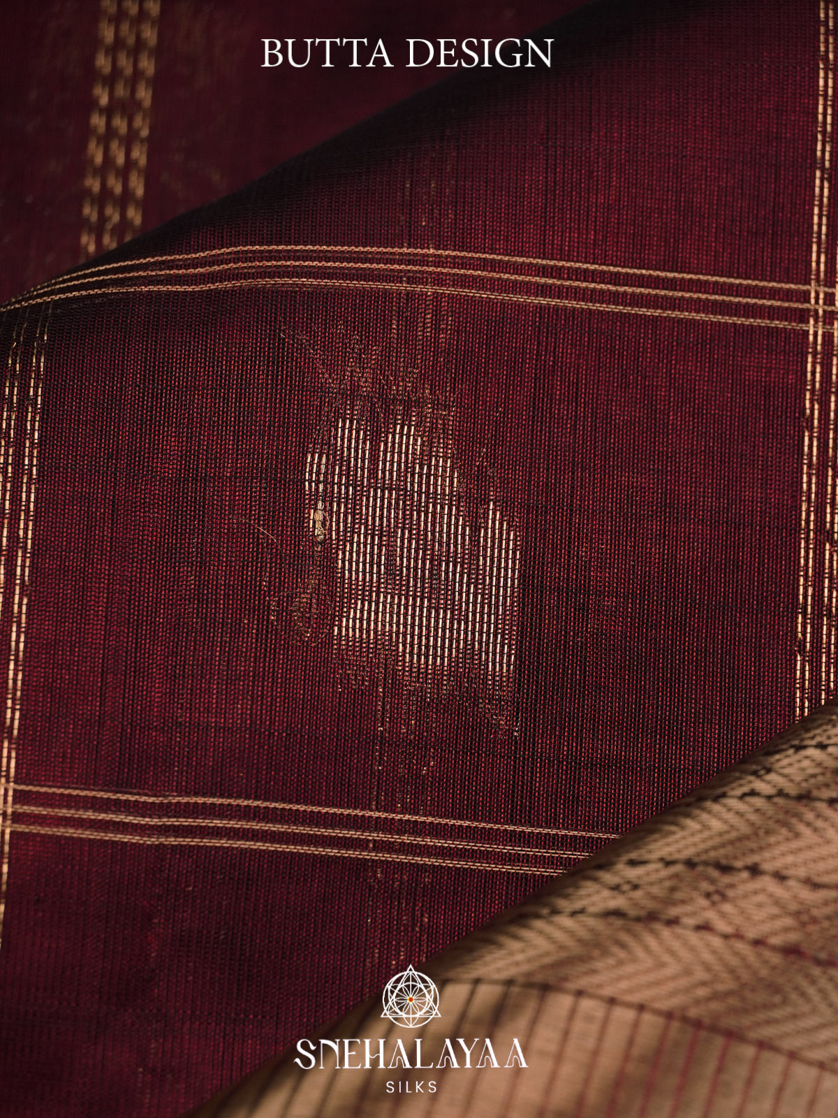 Maroon Mangalagiri Silk Cotton Saree