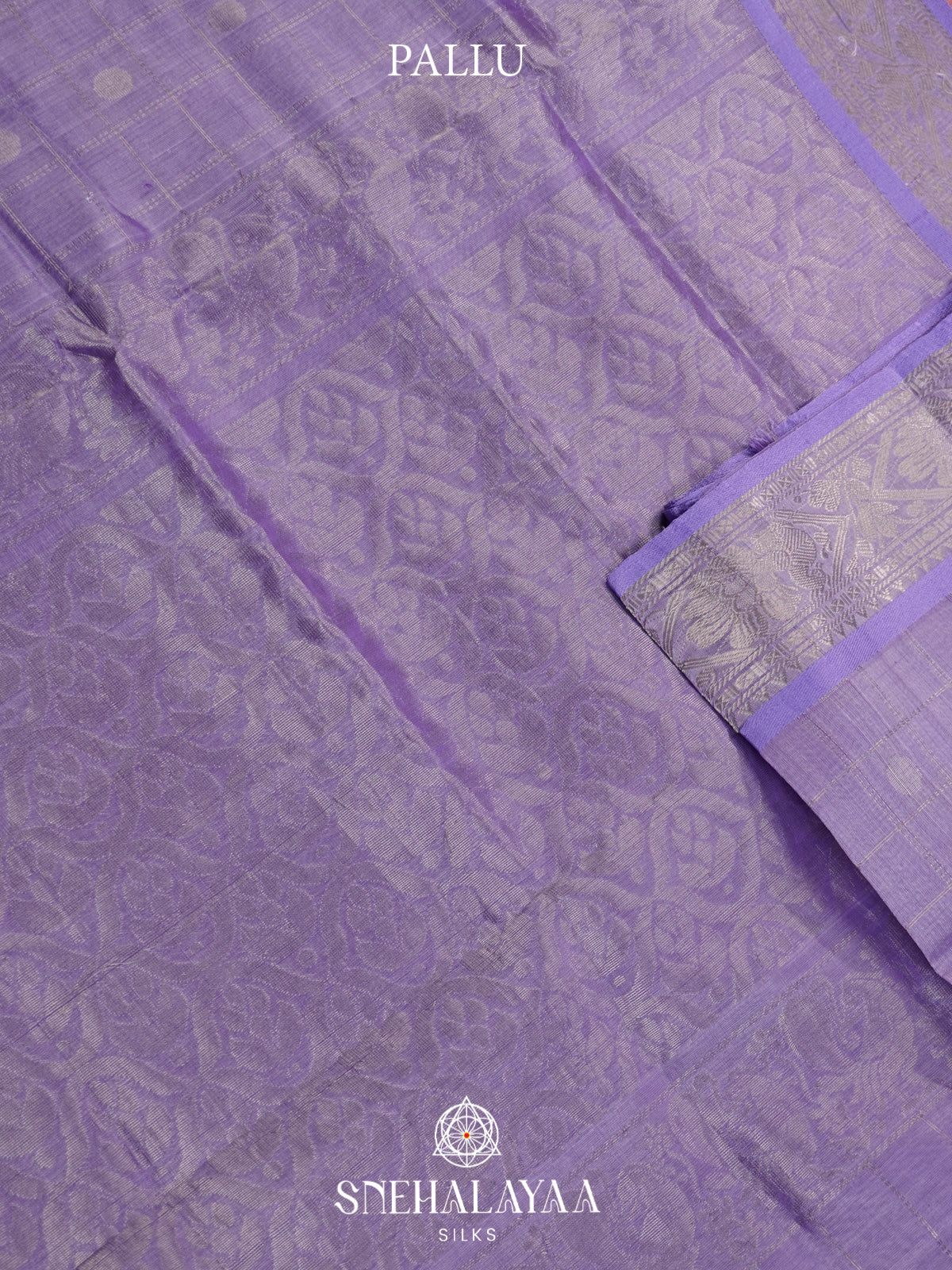 Lavender Mangalagiri Silk Cotton Saree