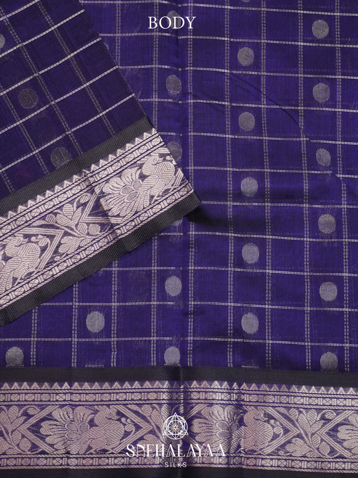 Blue Mangalagiri Silk Cotton Saree