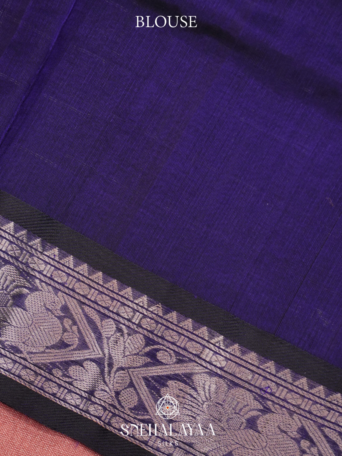 Blue Mangalagiri Silk Cotton Saree