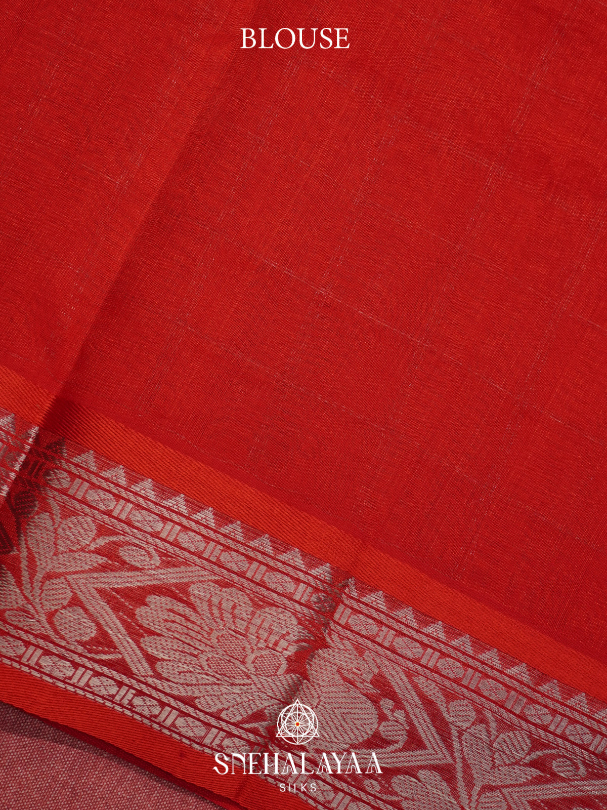 Red Mangalagiri Silk Cotton Saree