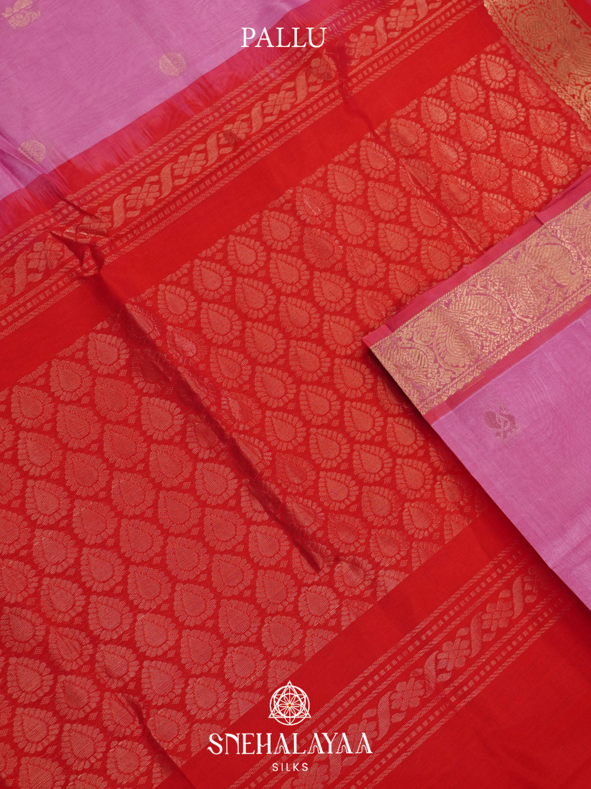Pink Mangalagiri Silk Cotton Saree