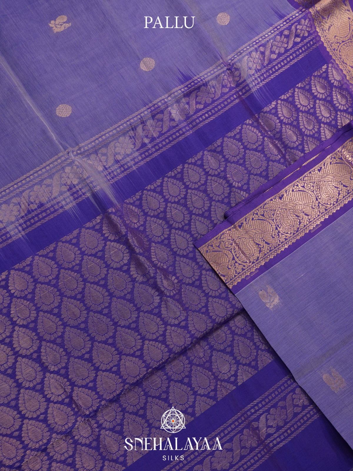 Blue Mangalagiri Silk Cotton Saree