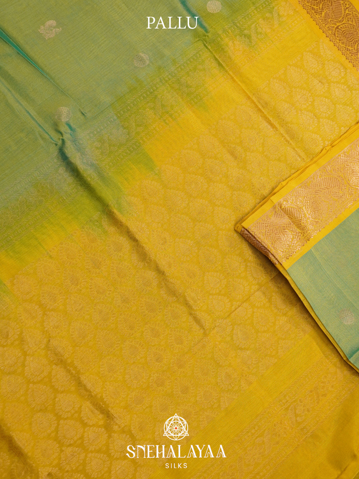 Sage Green Mangalagiri Silk Cotton Saree